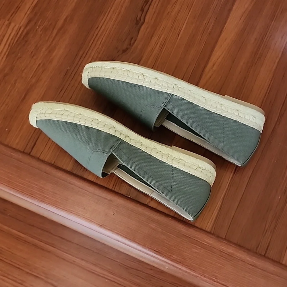 Banana Republic Olive Green Espadrille Flats